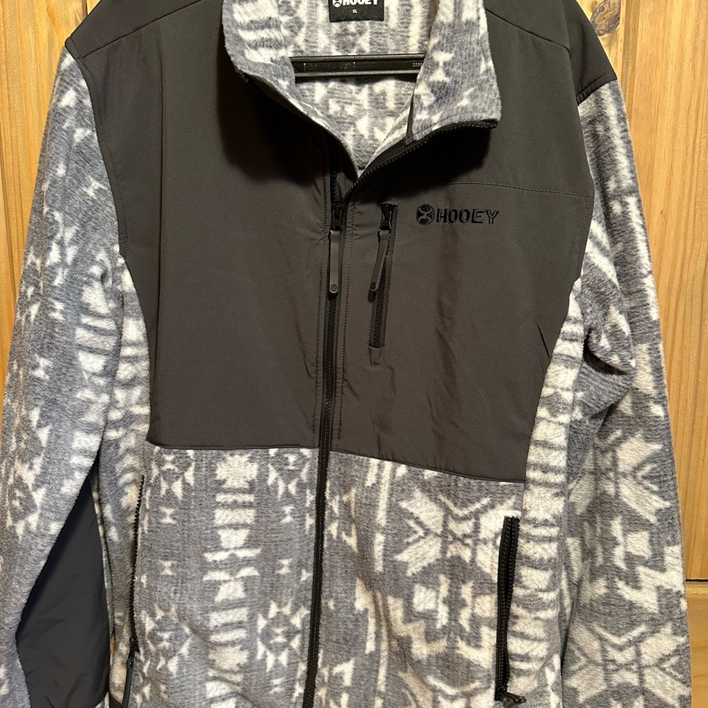 Hooey Black and Gray Lightweight Shirt Jacket